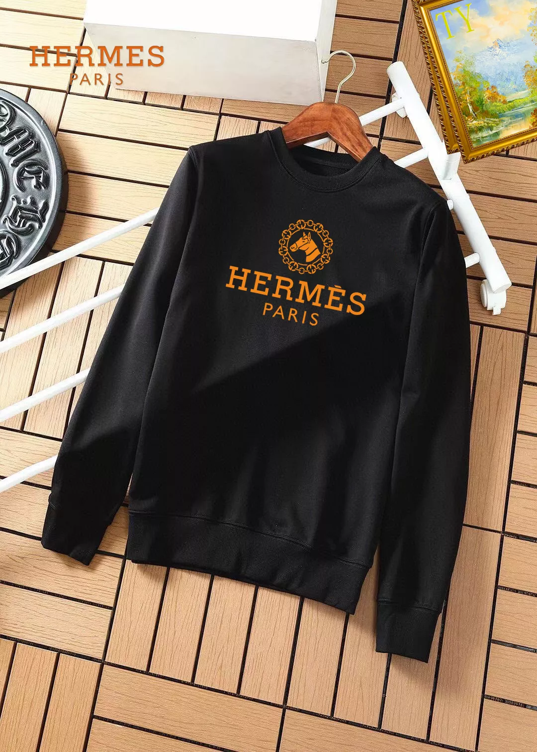 hermes sweatshirt manches longues pour homme s_12b2034